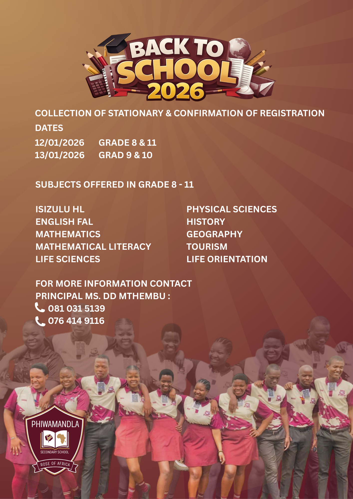 Phiwamandla Secondary School Poster